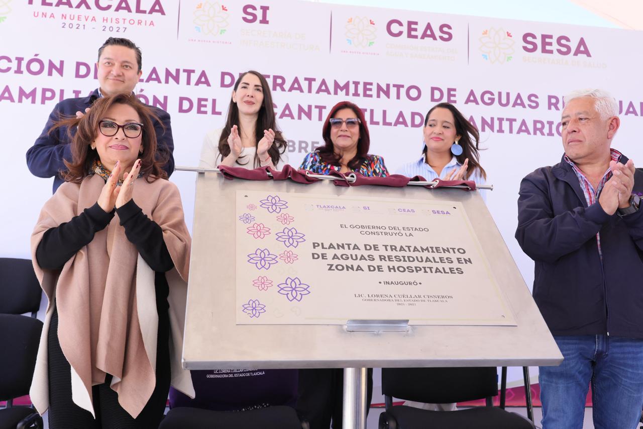 Gobierno de Tlaxcala entrega planta de tratamiento de aguas residuales en Ciudad de la Salud